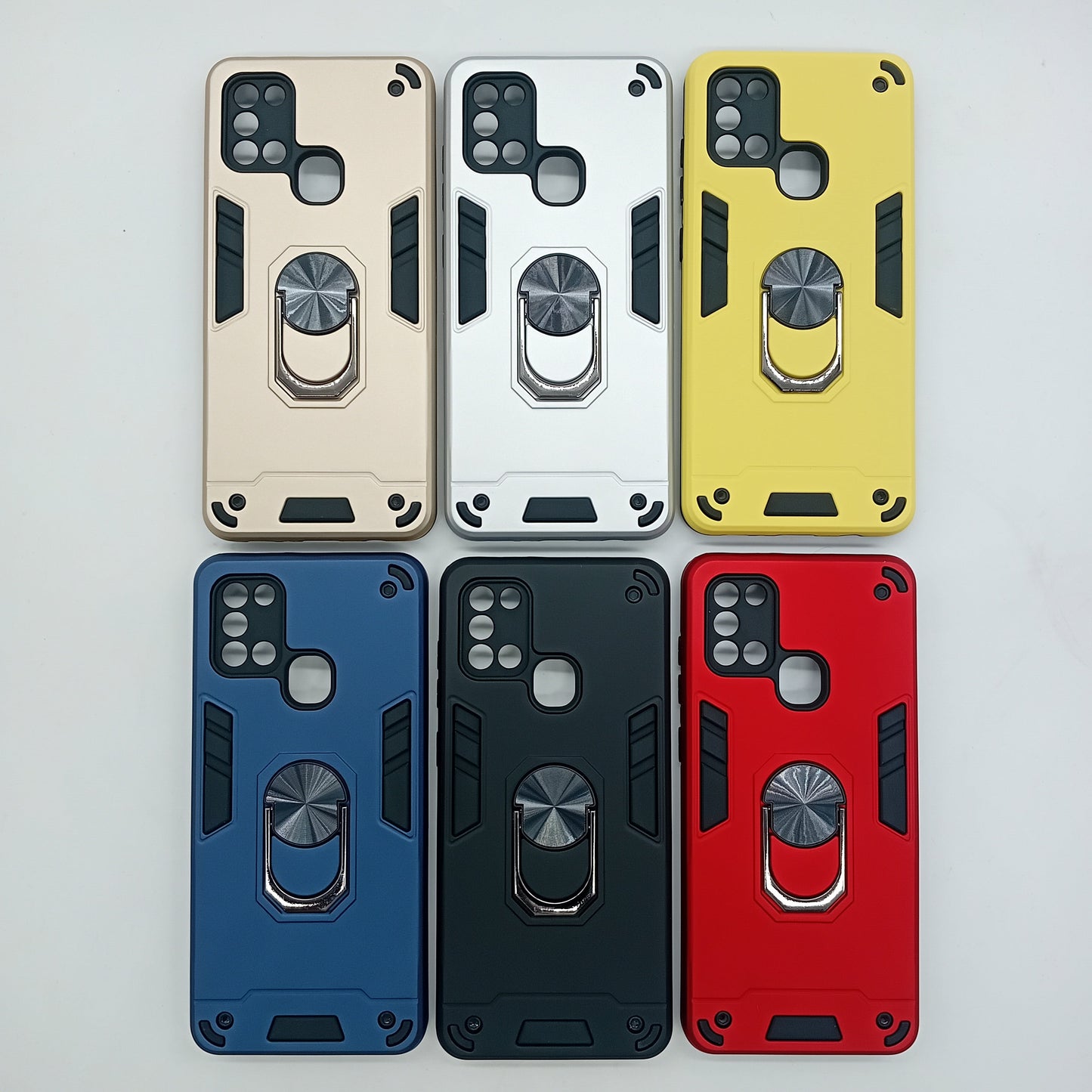 Samsung A21s Hard PC Case with ring holder Shockproof Slim back Cover