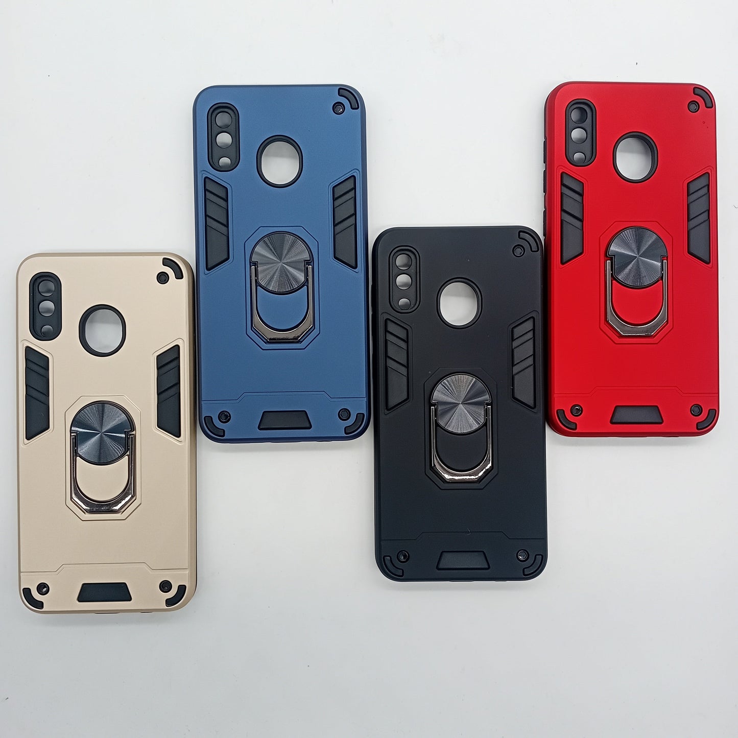 Samsung A20 Hard PC Case with ring holder Shockproof Slim back Cover
