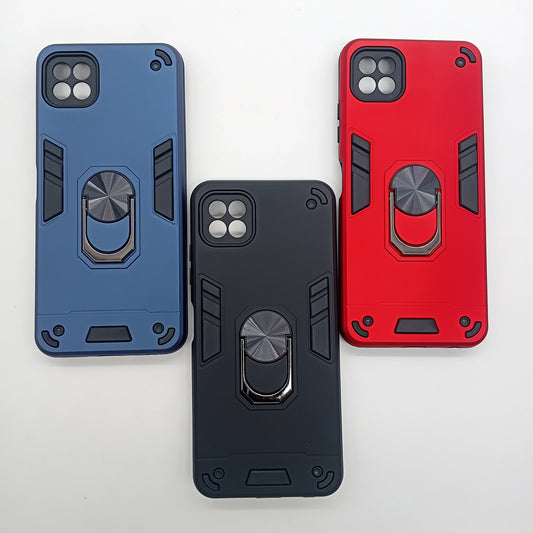 Samsung A22 5G Hard PC Case with ring holder Shockproof Slim back Cover
