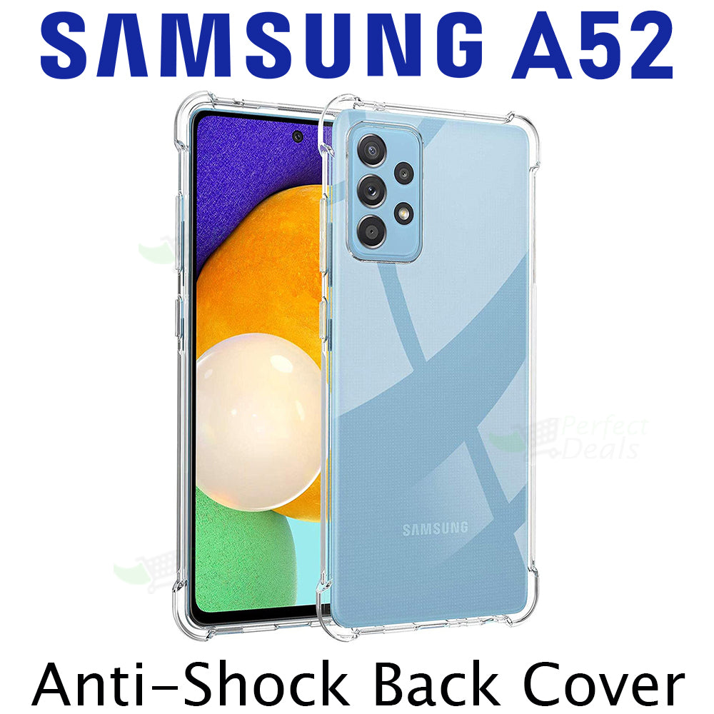 AntiShock Clear Back Cover Soft Silicone TPU Bumper case for Samsung A53