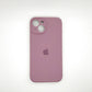 apple silicone case Velvet inner cover Hard back cover for iPhone 14