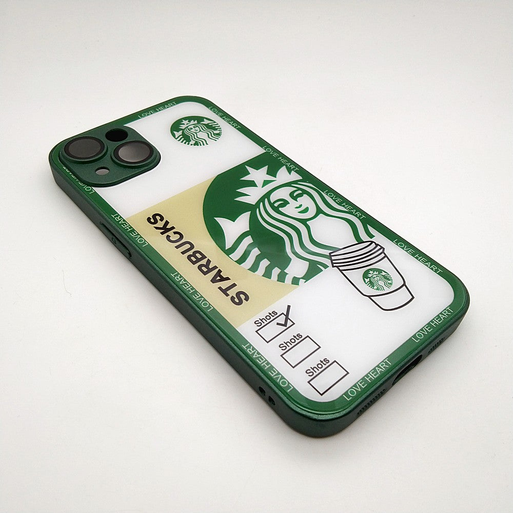 Starbucks Full Camera Lens Protective Hard Shel PC Case For apple iPhone 14