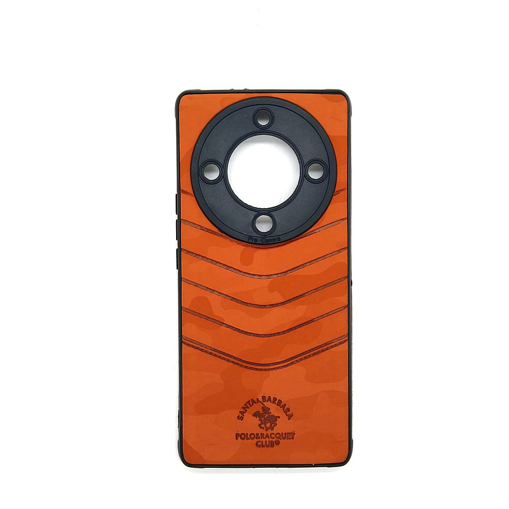 HONOR X9a POLO clothe texture case velvet Back Cover Orange