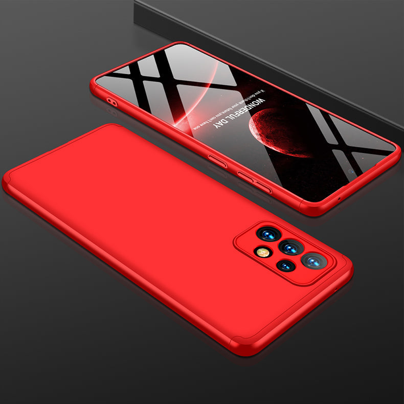 LEEKA Samsung A73 Full 3in1 Cover 360º Shockproof Armour Hard Matte PC Case
