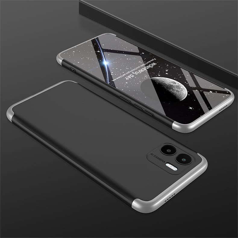 LEEKA Redmi A1 Full 3in1 Cover 360º Shockproof Armour Hard Matte PC Case