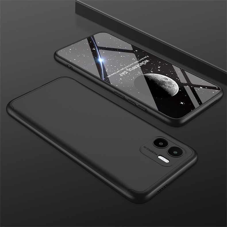 LEEKA Redmi A1 Full 3in1 Cover 360º Shockproof Armour Hard Matte PC Case