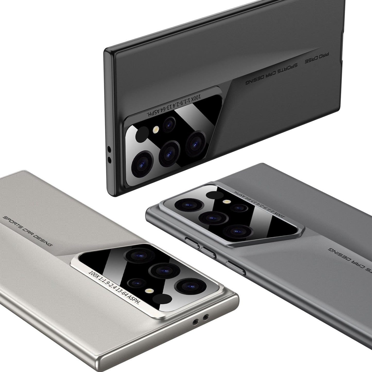 LEEKA Samsung S22 Ultra case with Super Luxury Sport car fiber Pro case design