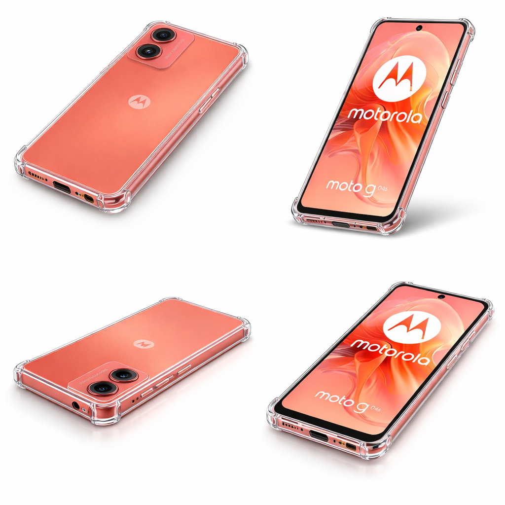 Motorola Moto G04s Clear Anti-Shock Case Corner Protection Cover