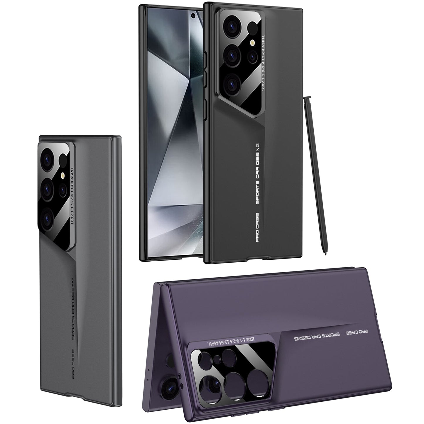 LEEKA Samsung S24 Ultra case with Super Luxury Sport car fiber Pro case design