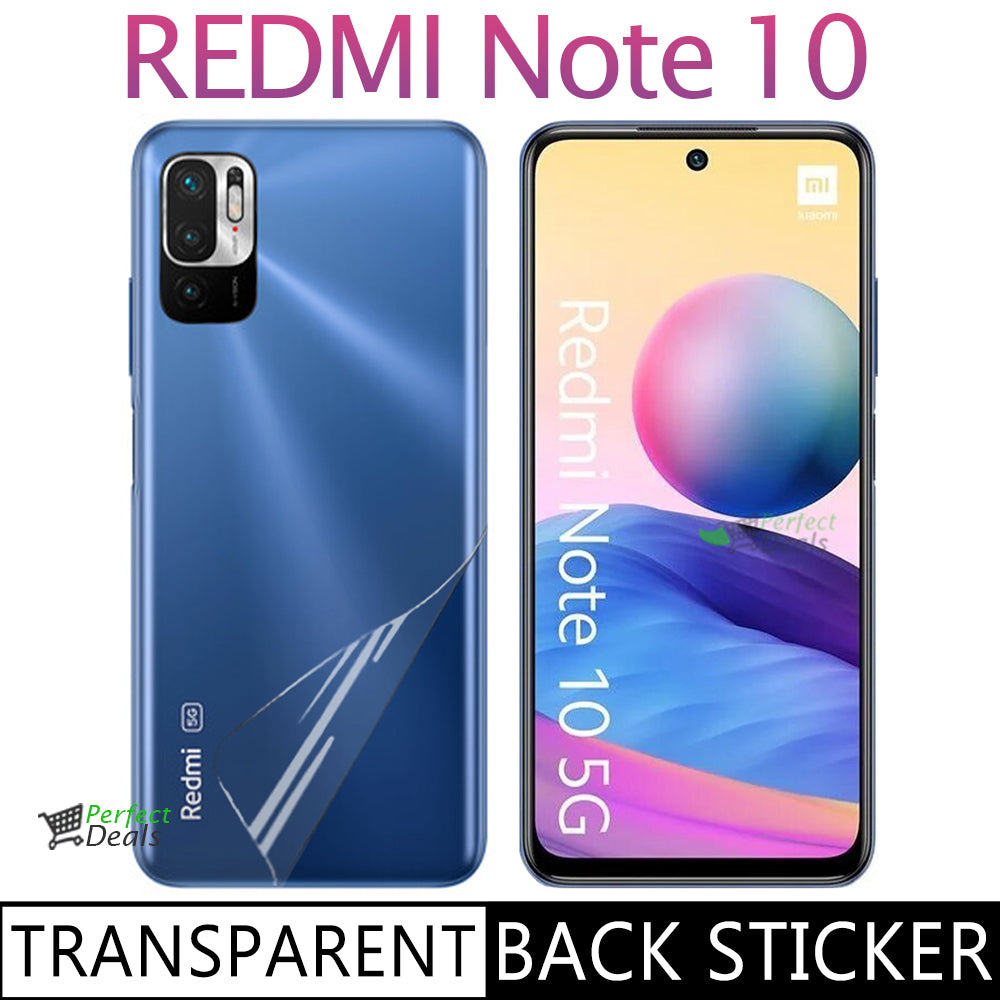 Clear Skin Back Sticker for Redmi Note 10