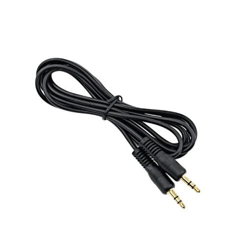 Short Aux Cable 2 Sides Black