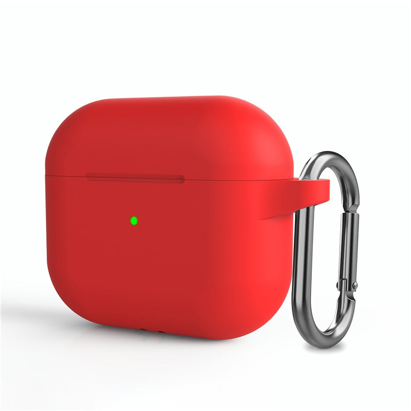 Soft Silicone Cases For Airpods Pro with Hanging Clip