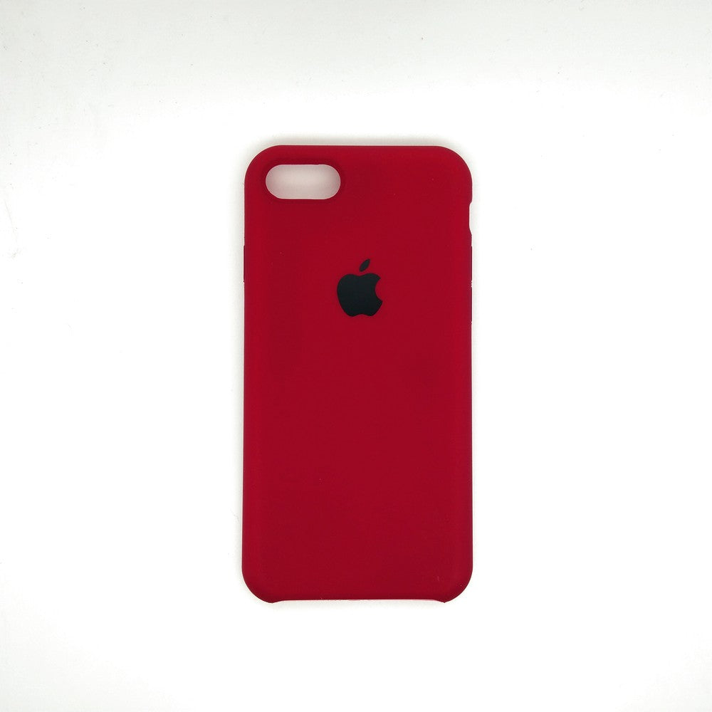 apple silicone case Velvet inner cover Hard back cover for iPhone 7 / 8