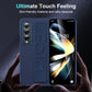 LEEKA Elastic Wristband Strap Silicone Fall Prevention Phone Case for Samsung Galaxy Z Fold 5