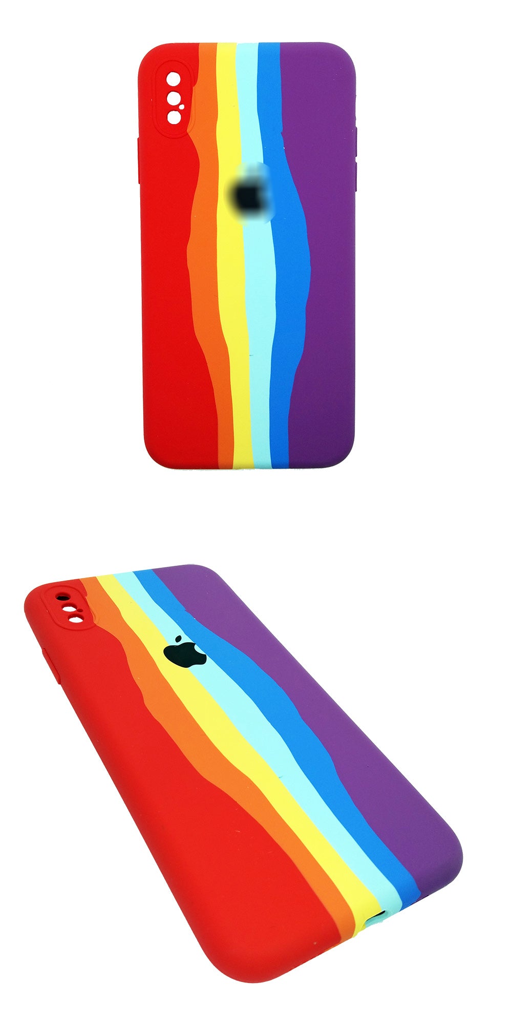 Latest Rainbow Silicone case for apple iPhone Xs Max