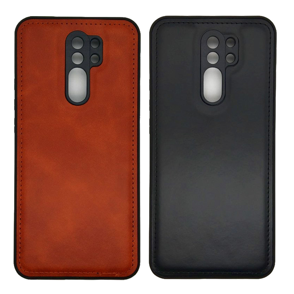 Luxury Leather Case Protection Phone Case Back Cover for Redmi 9