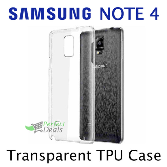 Transparent Clear TPU Case for Samsung Note 4