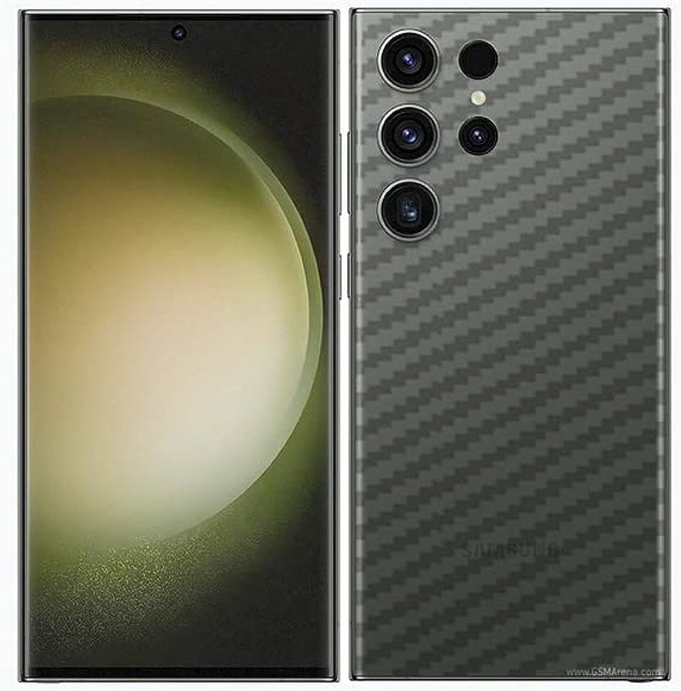 Carbon Back Sticker for Samsung Mobile