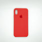 apple silicone case Velvet inner cover Hard back cover for iPhone X / XS