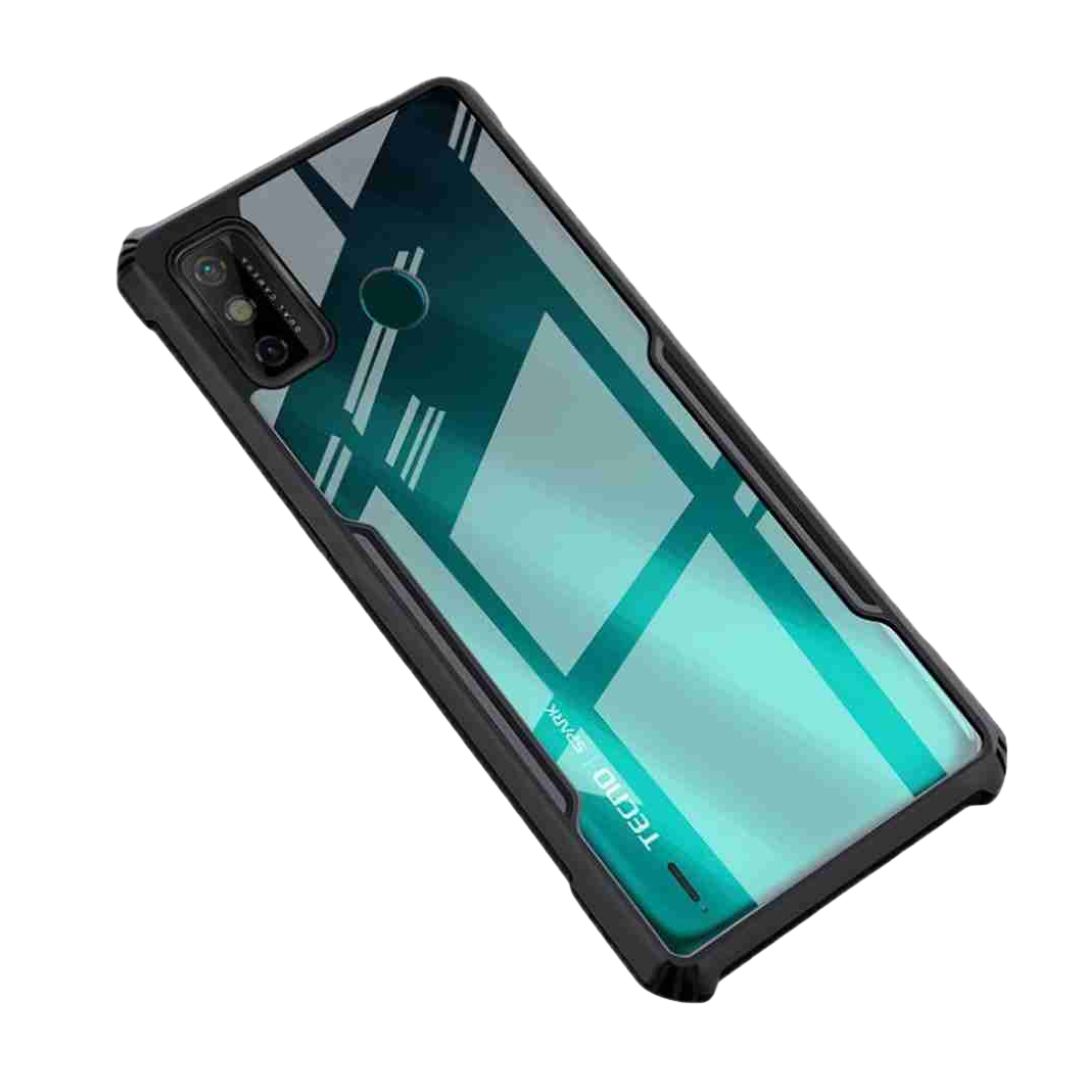 Tecno Spark 6 Go iPaky Case Back Cover Matte Black TPU Bumper case