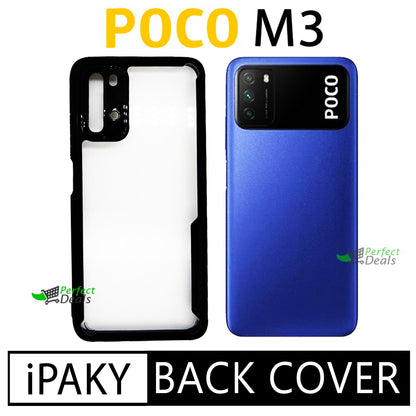 iPaky Shock Proof Back Cover for Mi POCO M3