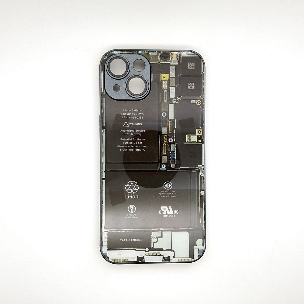 Circuit Board High Quality Hard Cover Full Camera Lens Protective Case for iPhone 14