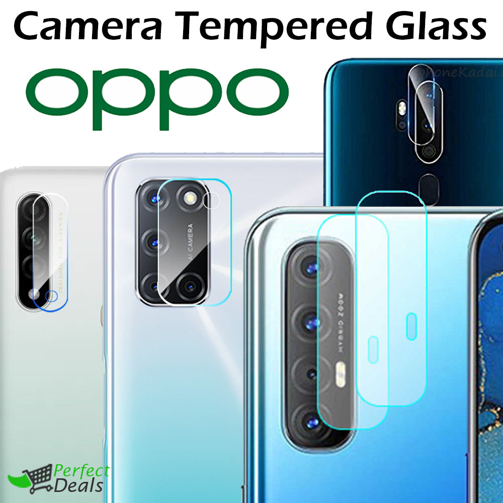 Camera Glass for OPPO F17 Perfect Camera Protection Film Clear 9H Glass Mobile camera lens protector