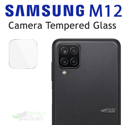 Camera Glass for Samsung Galaxy M12 Perfect Camera Protection Film Clear 9H Glass Mobile camera lens protector