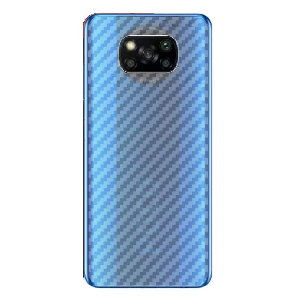 Xiaomi POCO X3 carbon Back Clear Skin Sticker