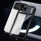 iPhone 17 Pro Max Shockproof Matte Black Border Aly Camera lens Protection back cover Case