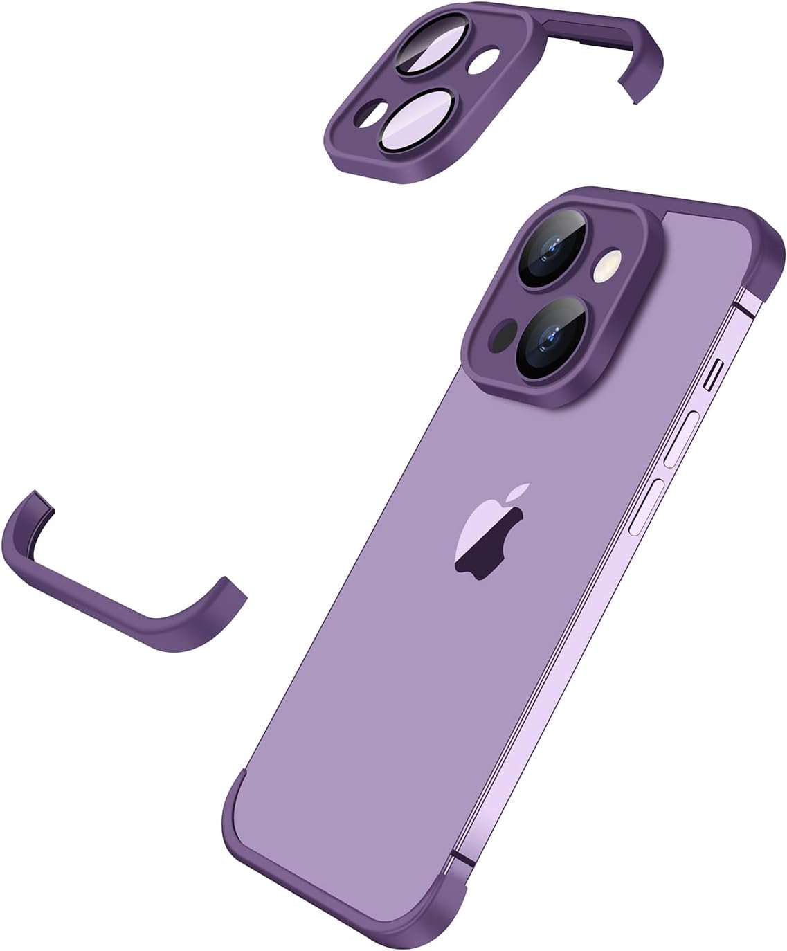 Clip Case Corner Rimless Soft TPU Clip for iPhone 13