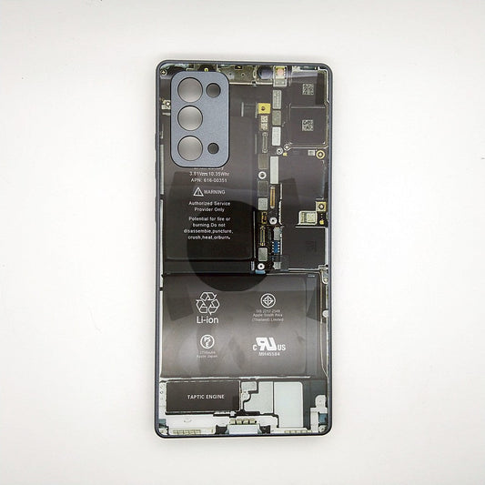 Circuit Board High Quality Hard Cover Full Camera Lens Protective Case for Samsung Note 20