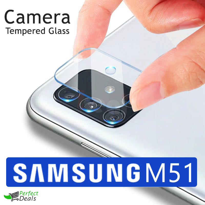 Camera Glass for Samsung Galaxy M51 Perfect Camera Protection Film Clear 9H Glass Mobile camera lens protector