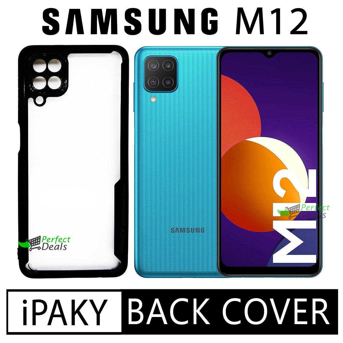 iPaky Shock Proof Back Cover for Samsung M12