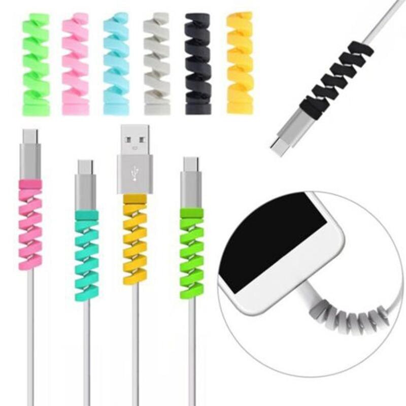 Rubber Cable Protector Budle Pack of 4 Pcs Mixed Colours