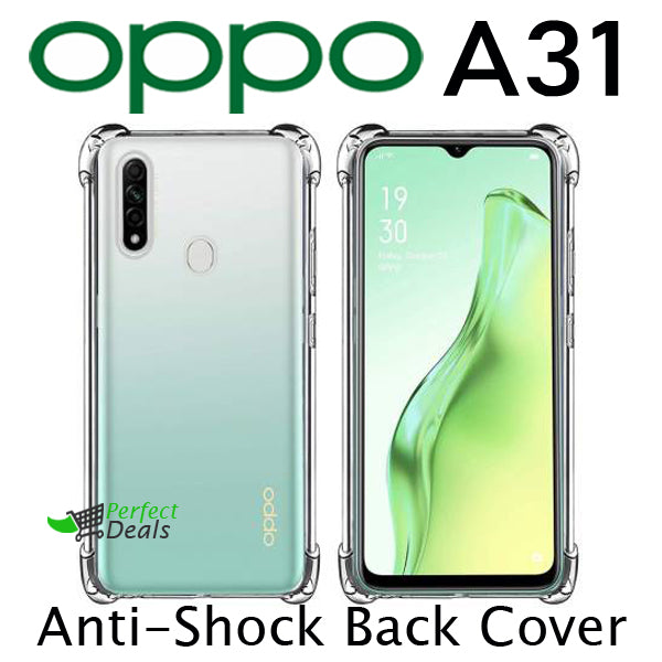 AntiShock Clear Back Cover Soft Silicone TPU Bumper case for OPPO OPPO A31