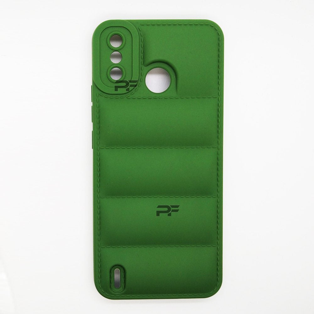 Puffer Case Jacket Cushion Back Cover for Techno SPARK 6 GO