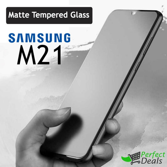 Matte Tempered Glass Screen Protector for Samsung Galaxy M21