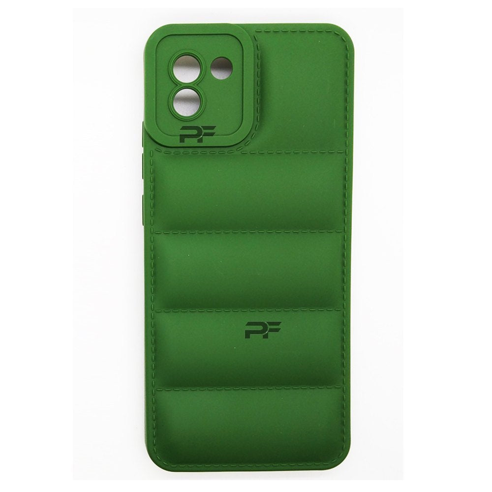 Puffer Case Jacket Cushion Back Cover for Samsung A03