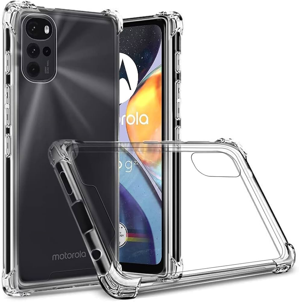 Motorola Moto G22 Clear Anti-Shock Case Corner Bumper Protection