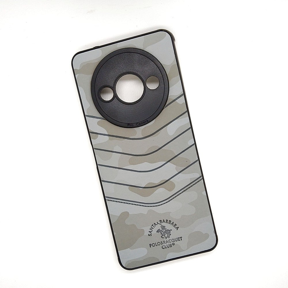 Redmi A3 POLO clothe texture case velvet Back Cover Grey