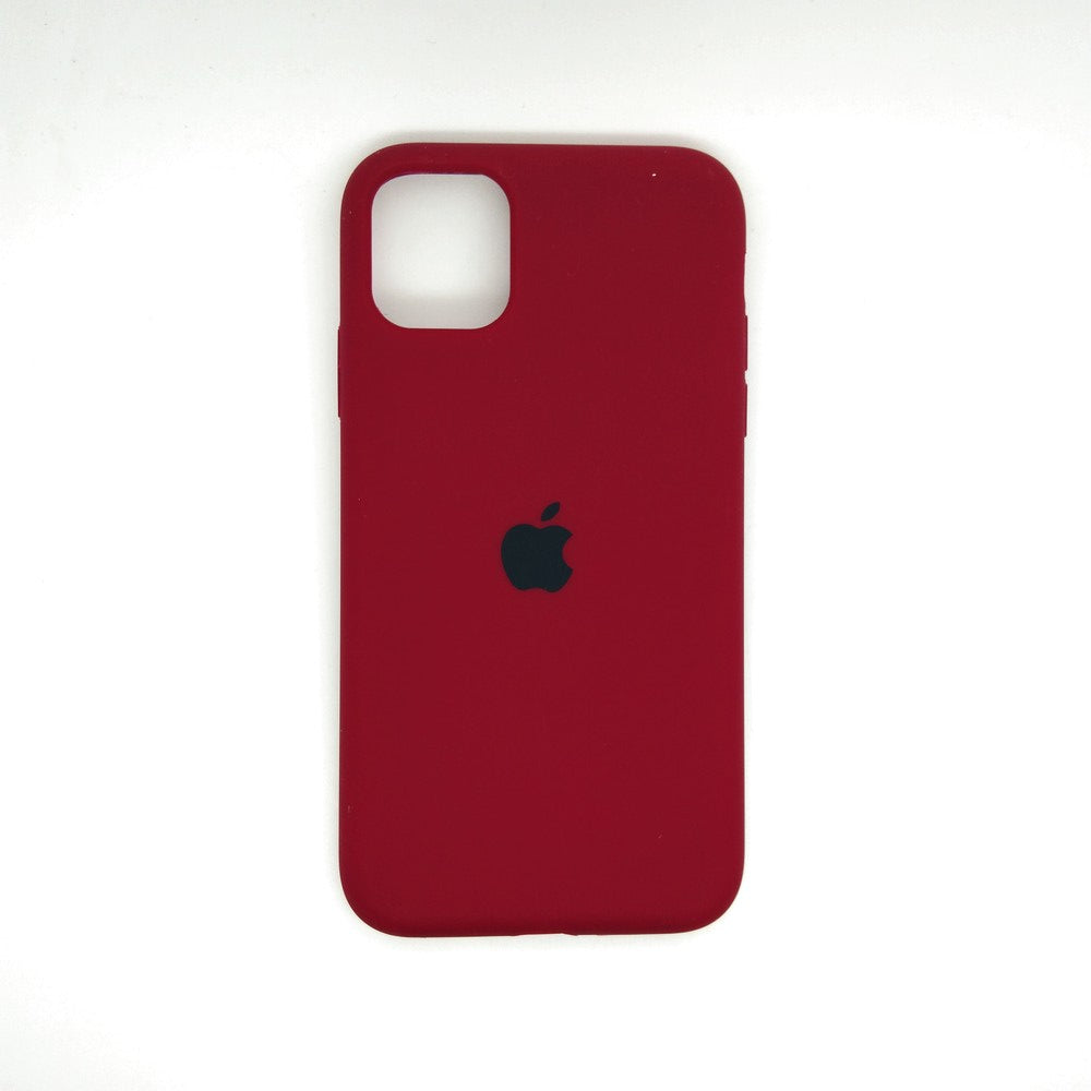 apple silicone case Velvet inner cover Hard back cover for iPhone 11
