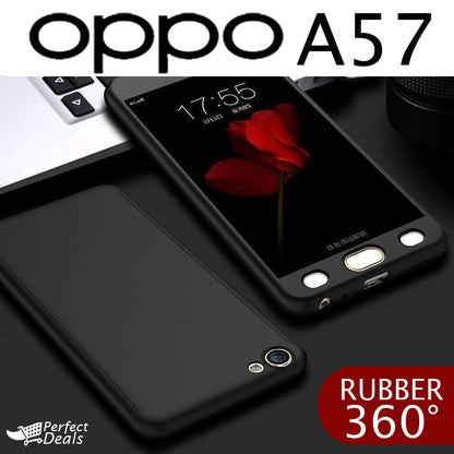 Rubber 360° TPU Case for OPPO A57