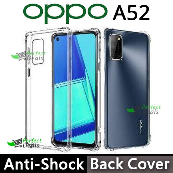 AntiShock Clear Back Cover Soft Silicone TPU Bumper case for OPPO OPPO A52