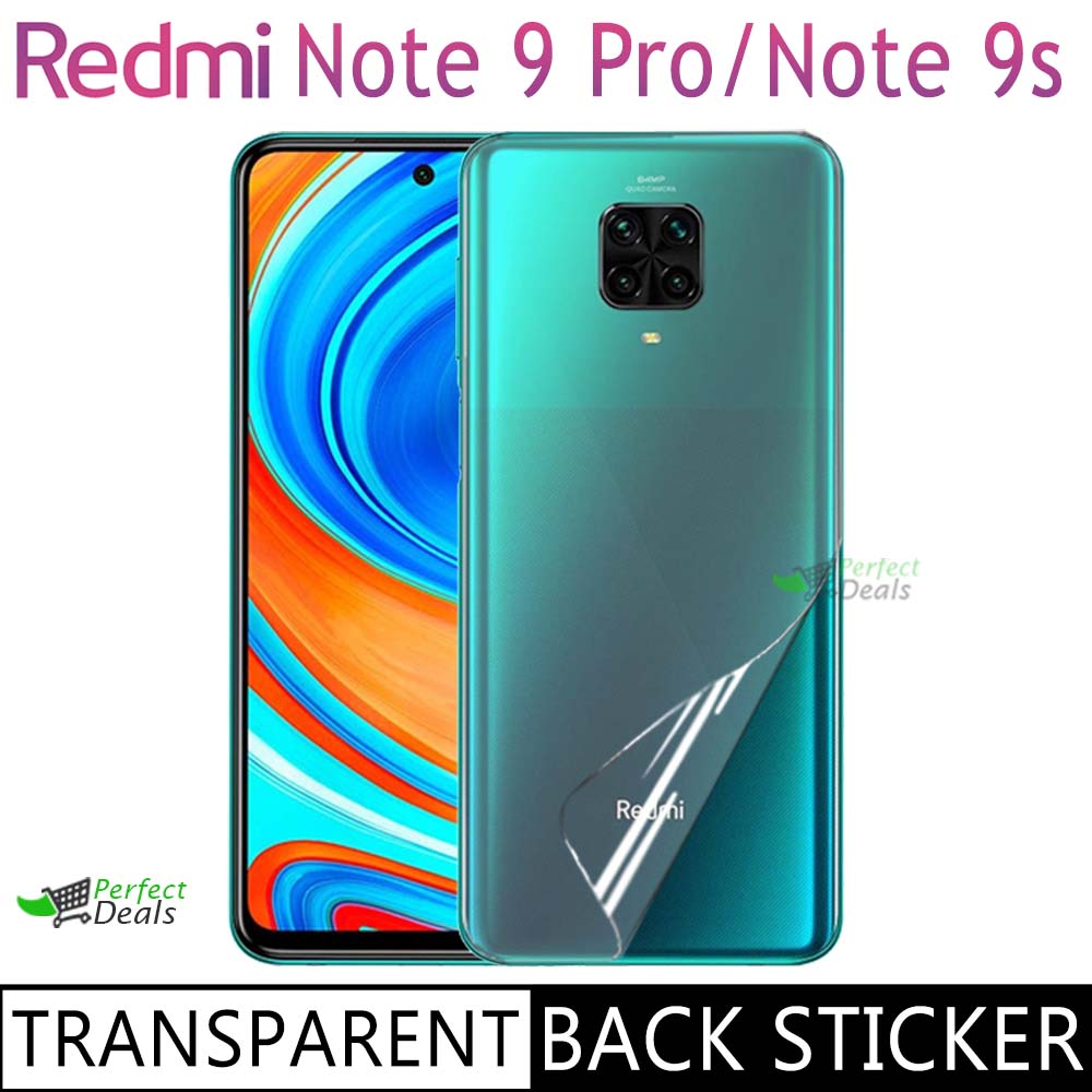 Clear Skin Back Sticker for Redmi Note 9 Pro
