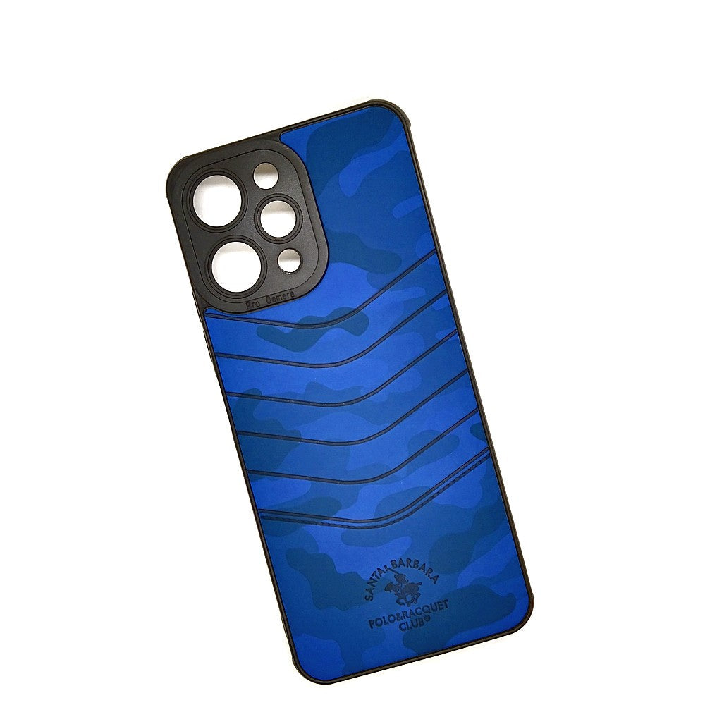 Redmi 12 POLO clothe texture case velvet Back Cover Blue