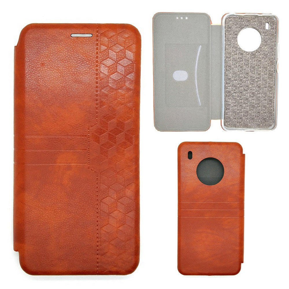 Huawei Y9A Leather Pouch Case Premium Leather texture full cover