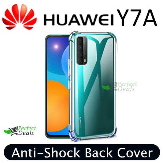 AntiShock Clear Back Cover Soft Silicone TPU Bumper case for Huawei Y7A