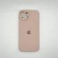 apple silicone case Velvet inner cover Hard back cover for iPhone 13