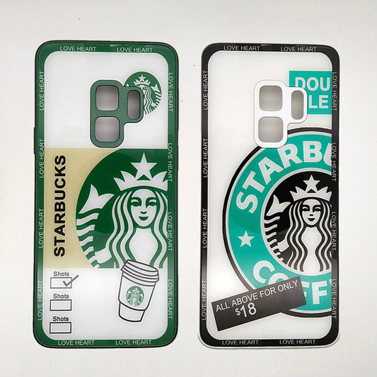 S9 Starbucks Series High Quality Perfect Cover Full Lens Protective Transparent TPU Case For Samsung S9